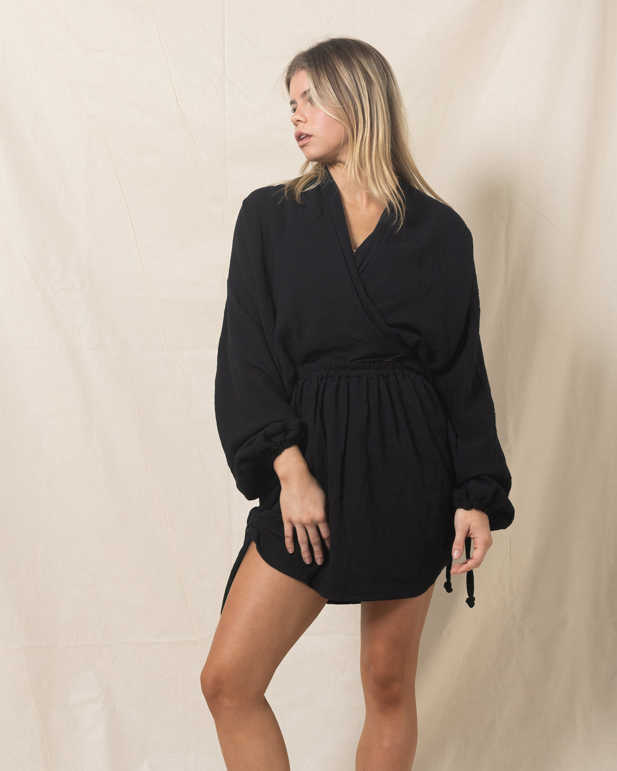 Sara Wrap Blouse